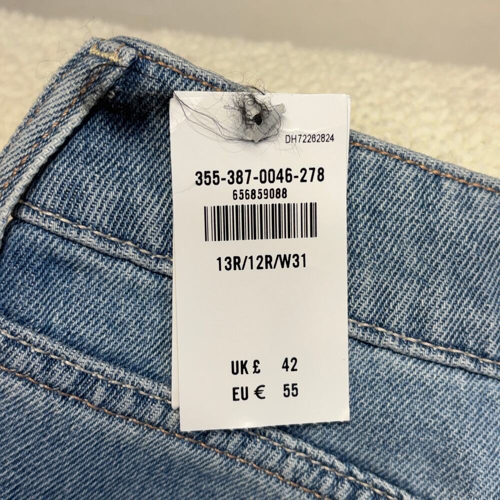 Hollister Jeans Womens 12R W31 Ultra High Rise Baggy Light Wash Streetwear NWT - Picture 9 of 11